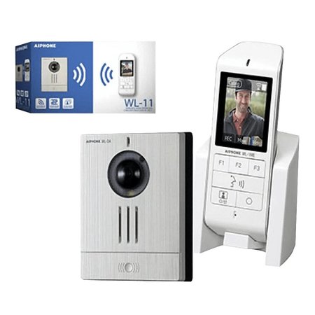 AIPHONE Wireless Video Intercom Set, Includes: WL-DA, WL-1ME, WLW-C.E, and BLJ06W050040P2-U WL-11.E1